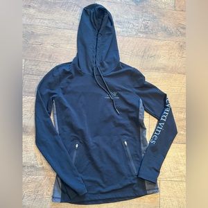 Vineyard Vines Performance Camo Hoodie Womens Size XXS Black Long Sleeve Stretch